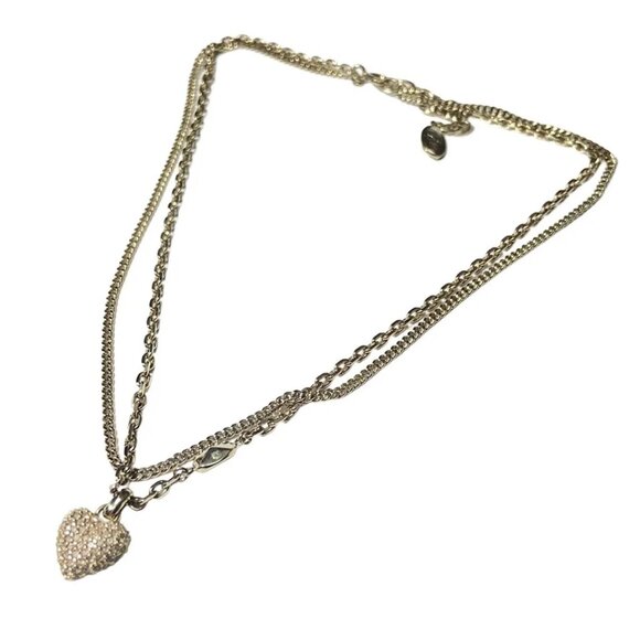 DIOR/ChristianDior - Gold Light Pink Hardware Rhinestones Necklace 150-082925 - Picture 4 of 4